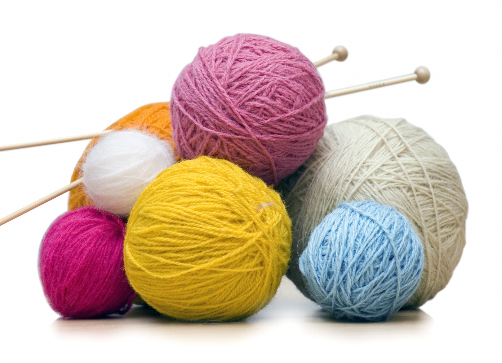knitting balls of yarn
