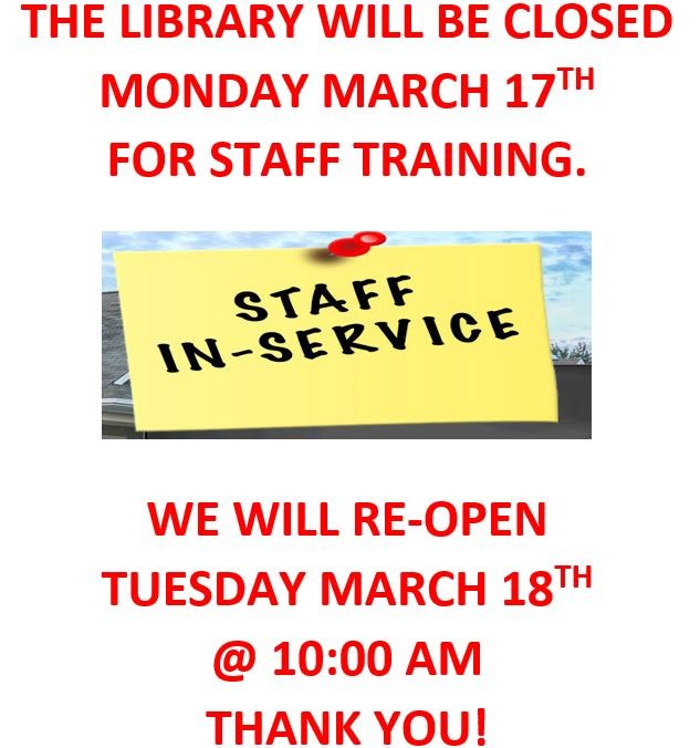 STAFF TRAINING CLOSURE MARCH 17 2025.JPG